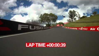 Rocket around Bathurst on Jenson Button's nose cone